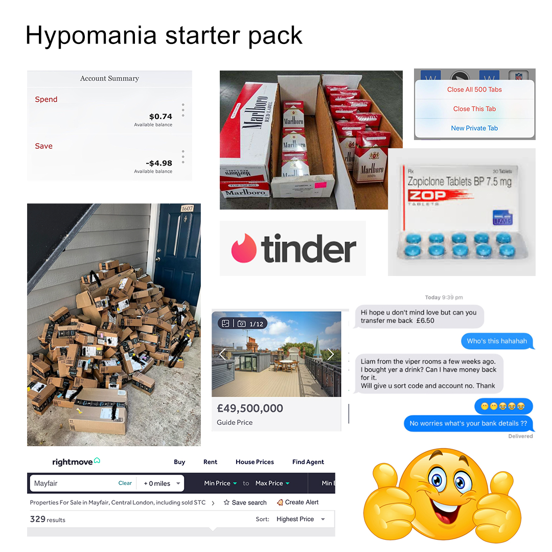 Hypomania starter pack